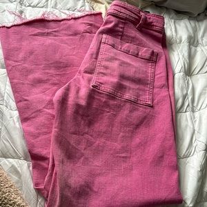zara pink marine jeans